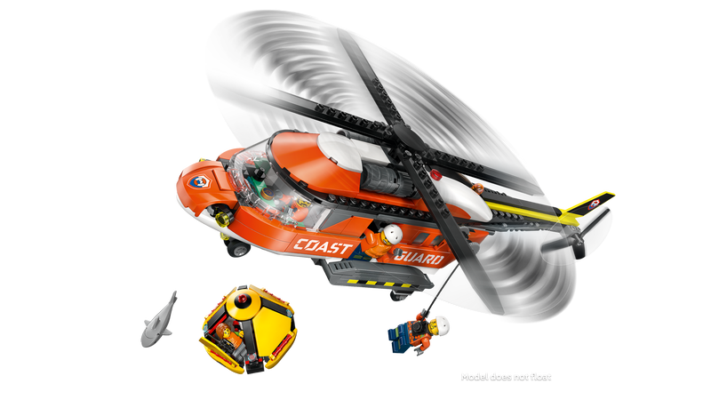 LEGO City Coast Guard Helicopter building set, imported from the UK