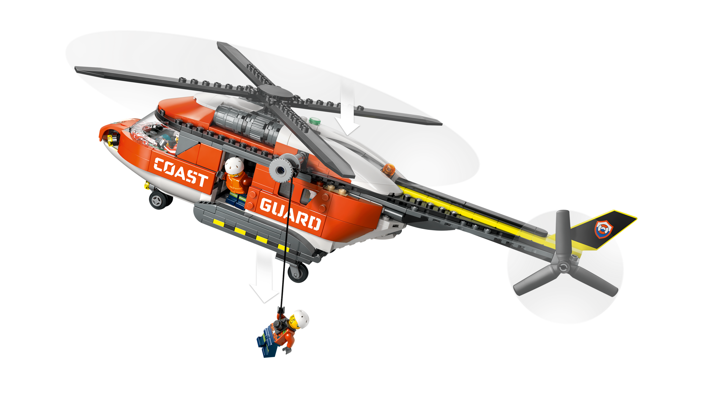 LEGO City Coast Guard Helicopter building set, imported from the UK
