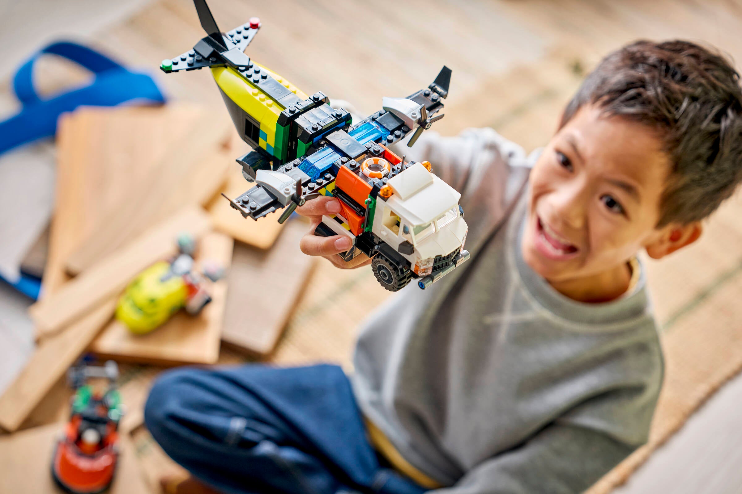 LEGO City Airplane Truck Hovercraft building set (British brand)