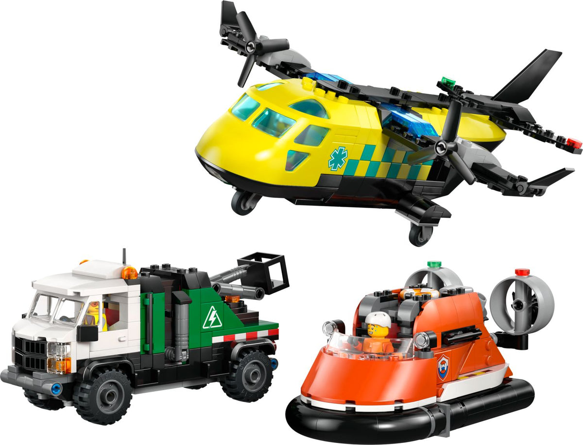 LEGO City Airplane Truck Hovercraft building set (British brand)