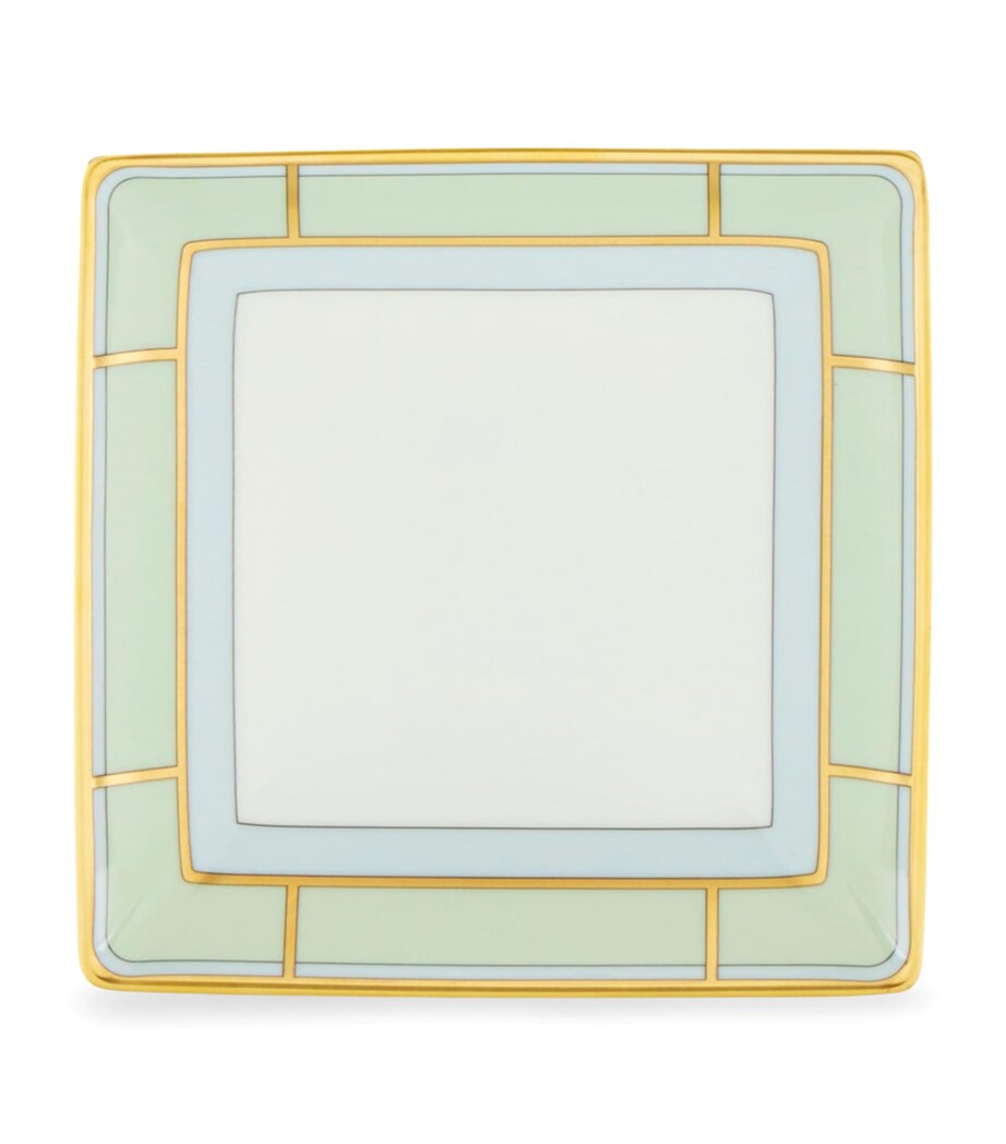 GINORI 1735 porcelain Colonna Diva square change tray 13.5cm, UK version