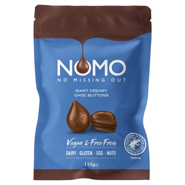 NOMO Creamy Choc Buttons Share Bag   110g