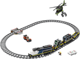 LEGO Police Train Heist set with helicopter and minifigures (British brand)