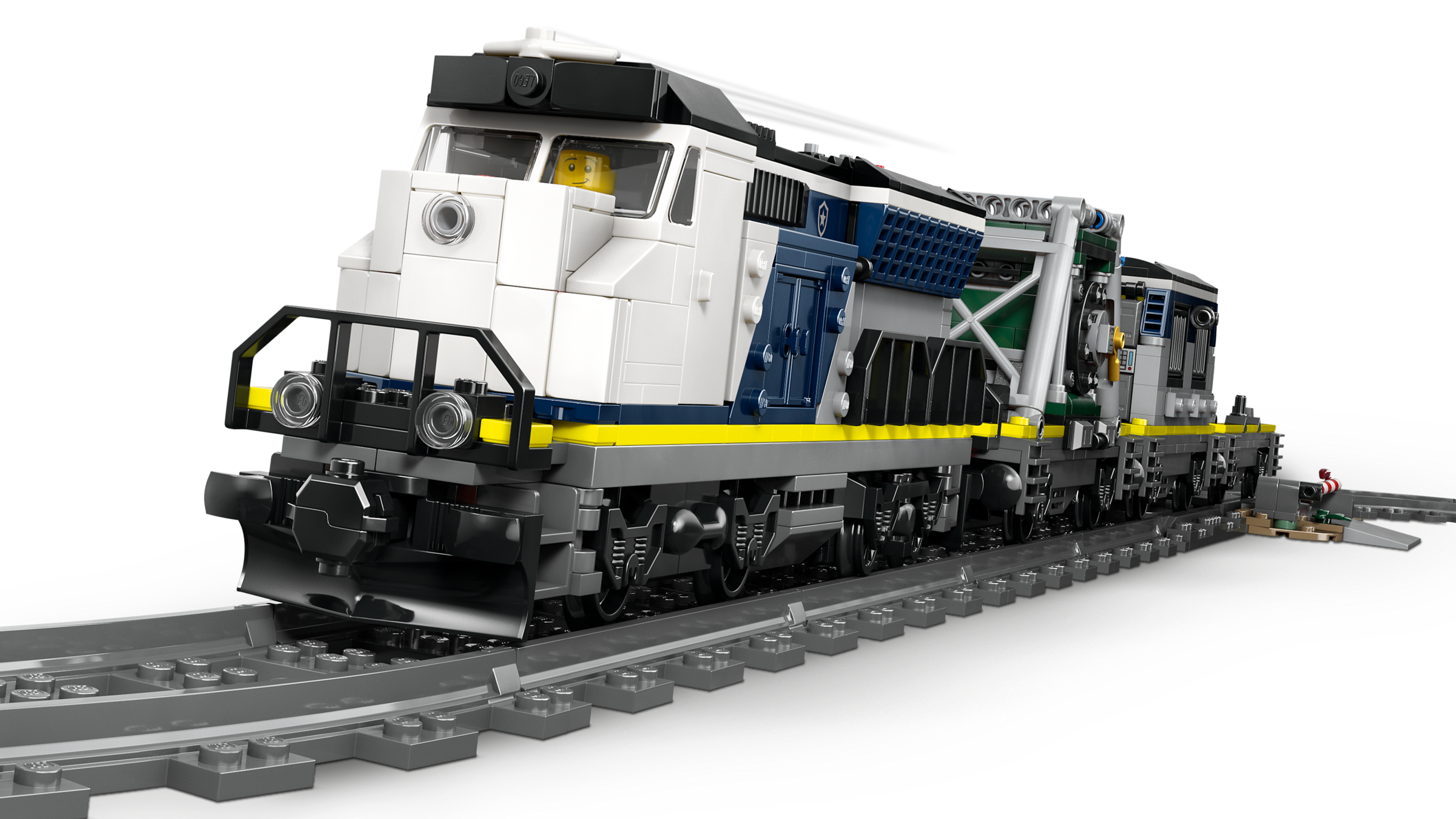 LEGO Police Train Heist set with helicopter and minifigures (British brand)
