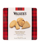 Walkers square shortbread assortment tin with chocolate and salted caramel 450g (British brand)