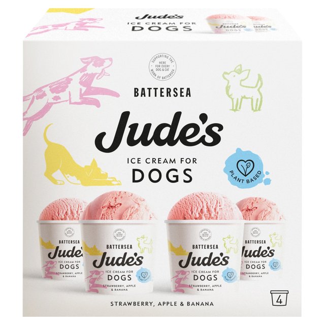 Jude's Ice Cream for Dogs   4 x 90ml