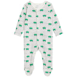 M&S Pure Cotton Dinosaur Sleepsuits 3 Pack Newborn-3 Years Green Mix GOODS M&S   