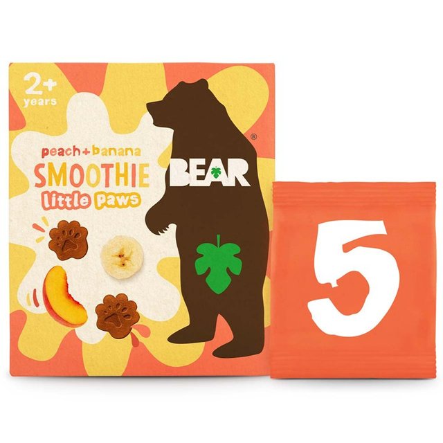 BEAR Paws Smoothies Peach & Banana Multipack Toddler Snack   5 per pack GOODS M&S   