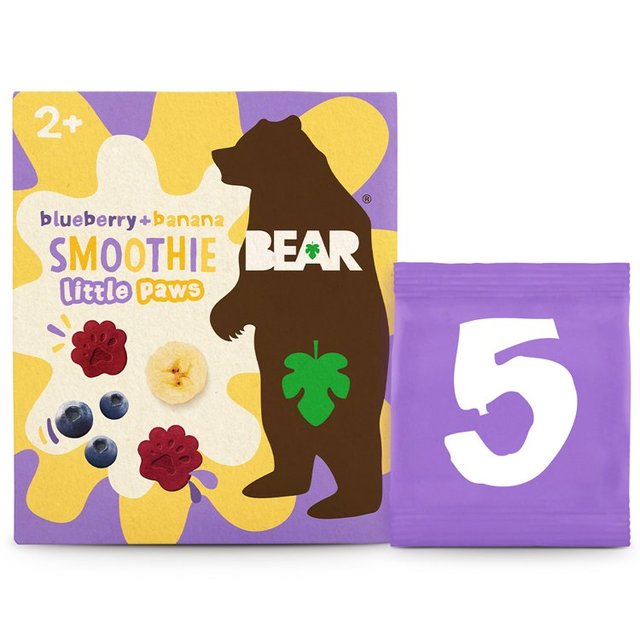 BEAR Paws Smoothies Blueberry & Banana Multipack Toddler Snack   5 per pack GOODS M&S   