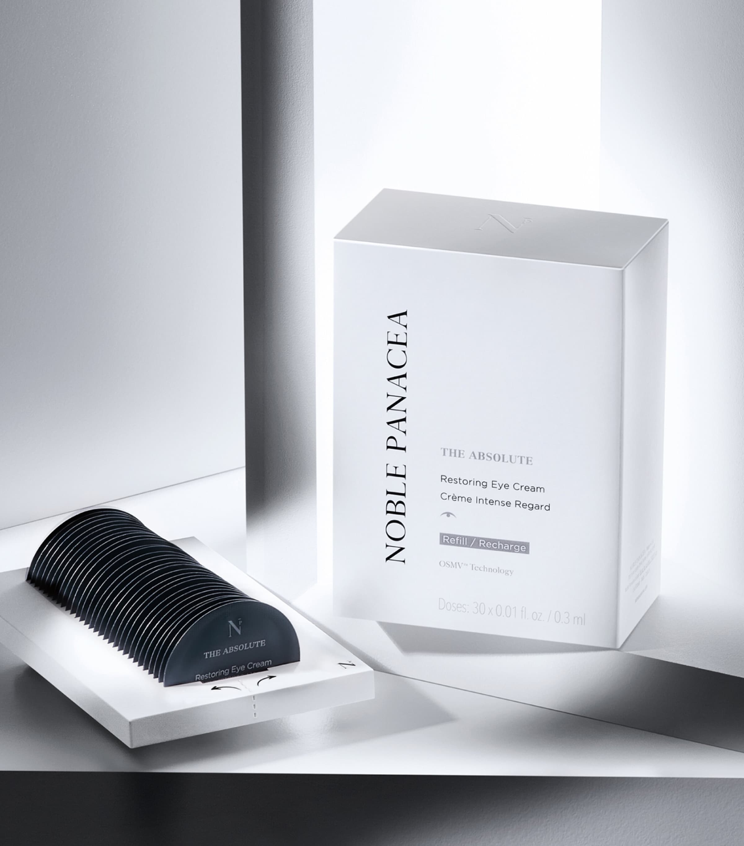 Noble Panacea The Absolute Restoring Eye Cream Refill 30 x 0.3ml, imported from the UK
