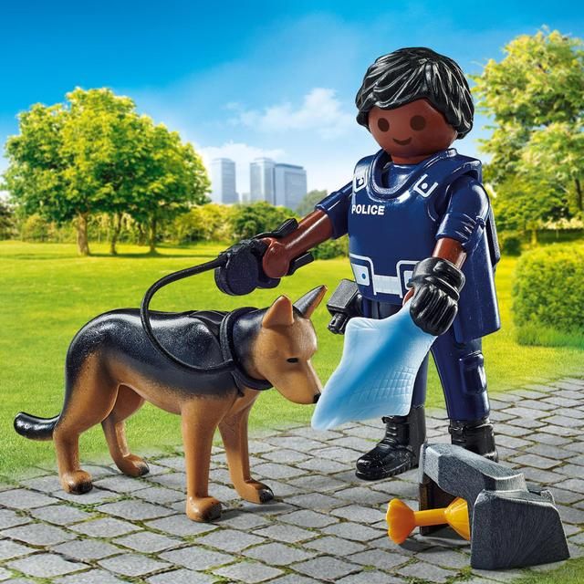 Playmobil 71162 Special Plus Policeman with Dog GOODS M&S   