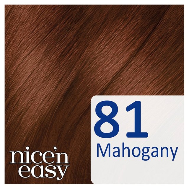 Clairol Nice'n Easy No Ammonia Hair Dye 81 Mahogany GOODS M&S   