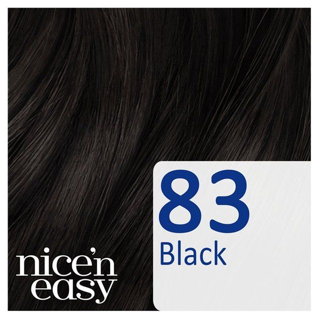 Clairol Nice'n Easy No Ammonia Hair Dye 83 Natural Black GOODS M&S   