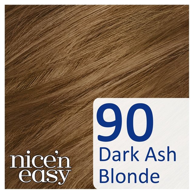 Clairol Nice'n Easy No Ammonia Hair Dye 90 Dark Ash Blonde GOODS M&S   