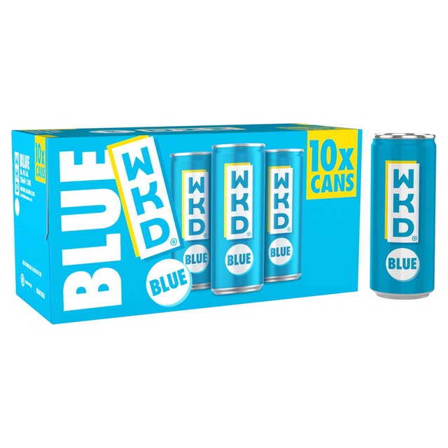 WKD Blue Premixed Drink   10 x 250ml GOODS M&S   