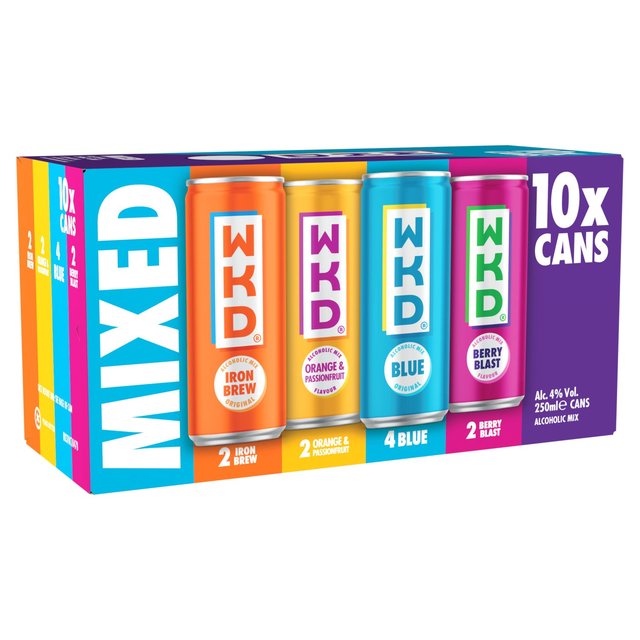 WKD Mixed Premixed Drink   10 x 250ml GOODS M&S   