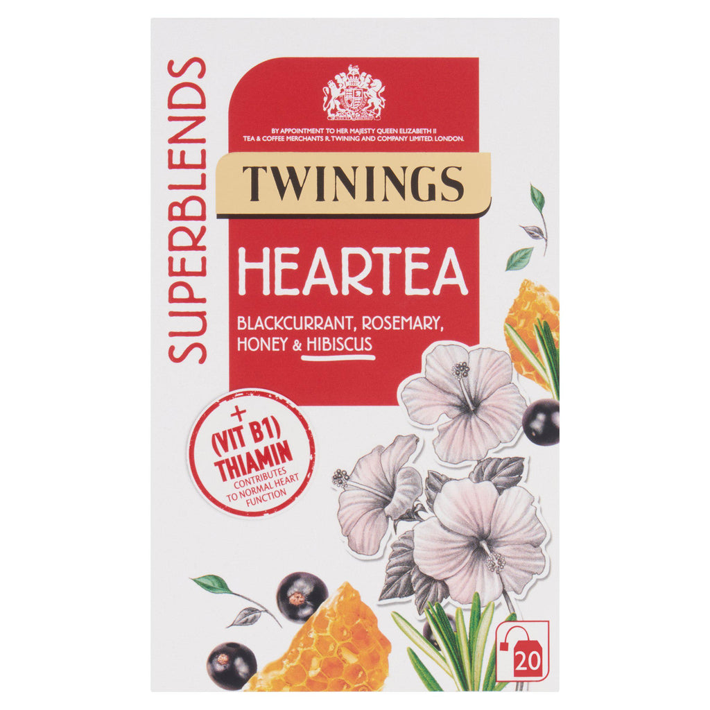 Twinings Superblends Heartea with Blackcurrant, Rosemary & Honey, 20 Tea Bags