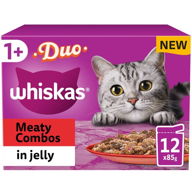 Whiskas Duo Meaty Combo in Jelly   12 x 85g GOODS M&S   