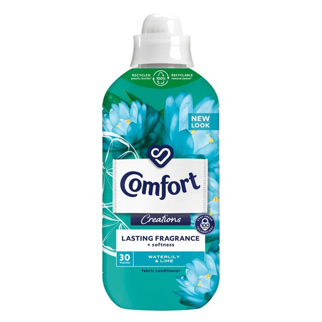 Comfort Creations Fabric Conditioner Waterlily & Lime 30 Washes   900ml