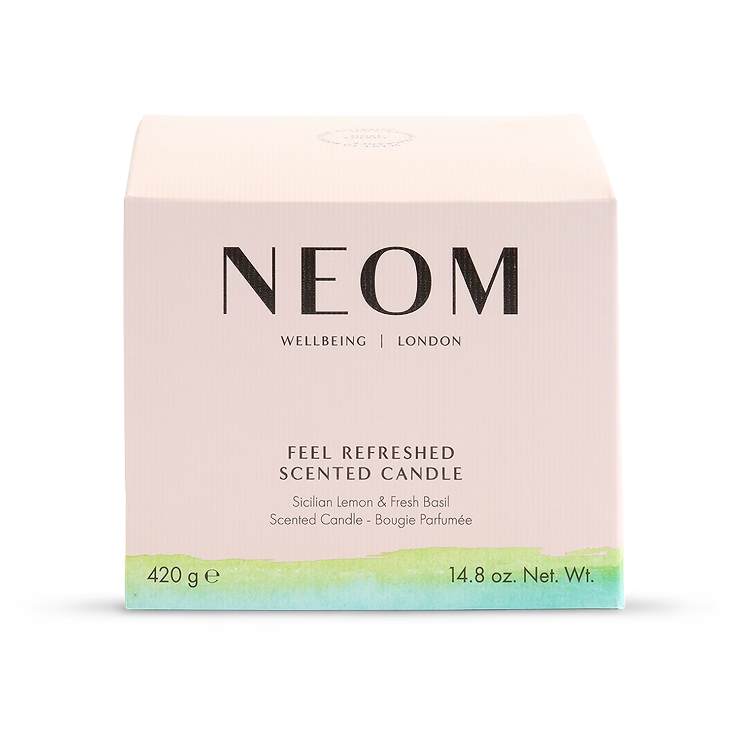 NEOM Feel Refreshed scented candle 3 wick 420g, UK version