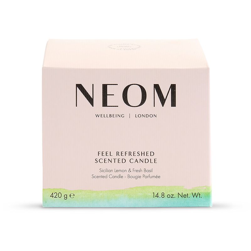 NEOM Feel Refreshed scented candle 3 wick 420g, UK version