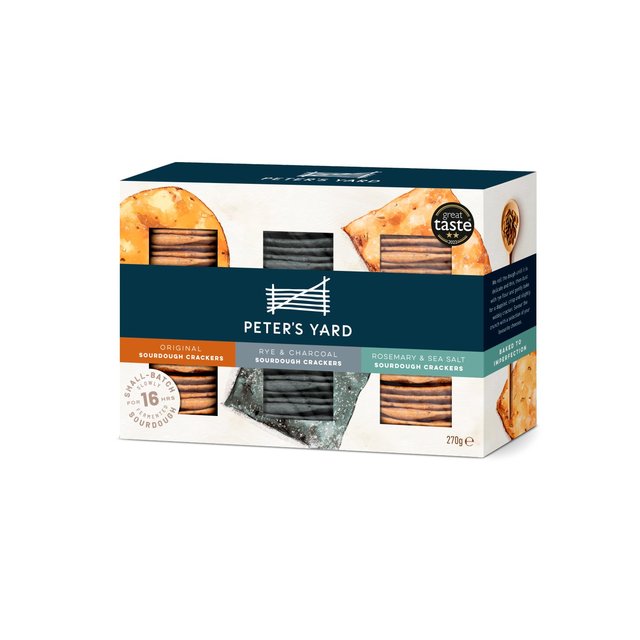 Peter's Yard Sourdough Crackers Selection Box   270g GOODS M&S   