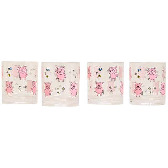 M&S Collection Set of 4 Percy Pig Picnic Tumblers One Size Multi   4 per pack