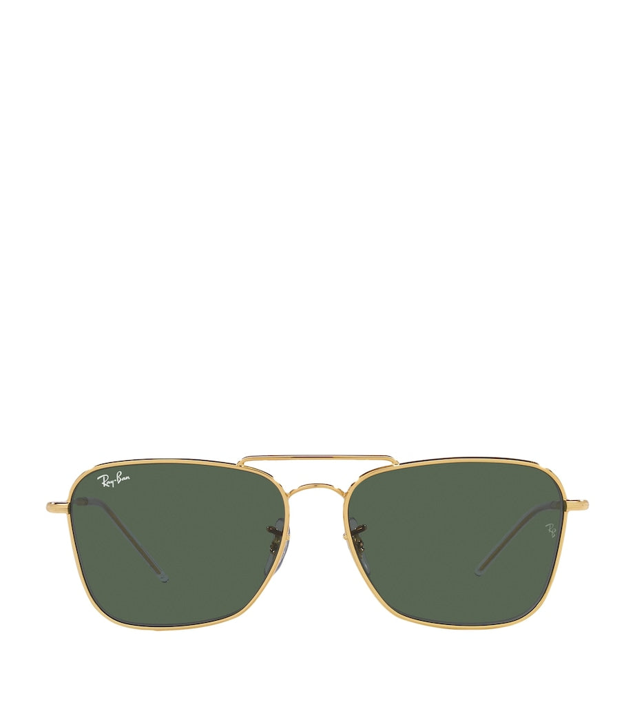Ray-Ban Gold-Tone Square Sunglasses