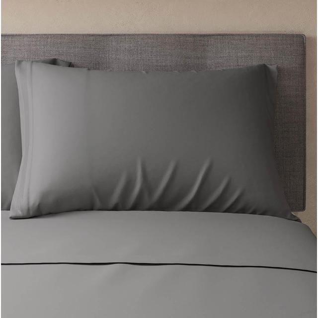 M&S 2 Pack Cotton Rich Percale Pillowcases One Size Dove   2 per pack