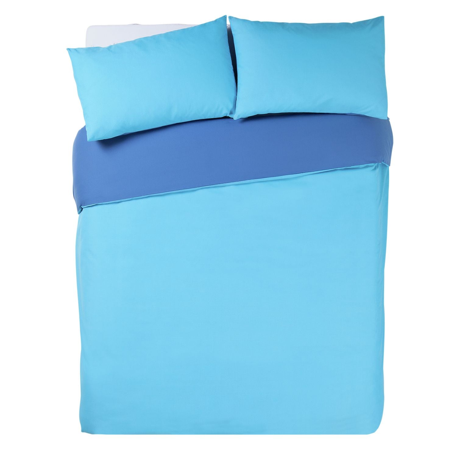 Habitat Polycotton Purple Reversible Bedding Set Single