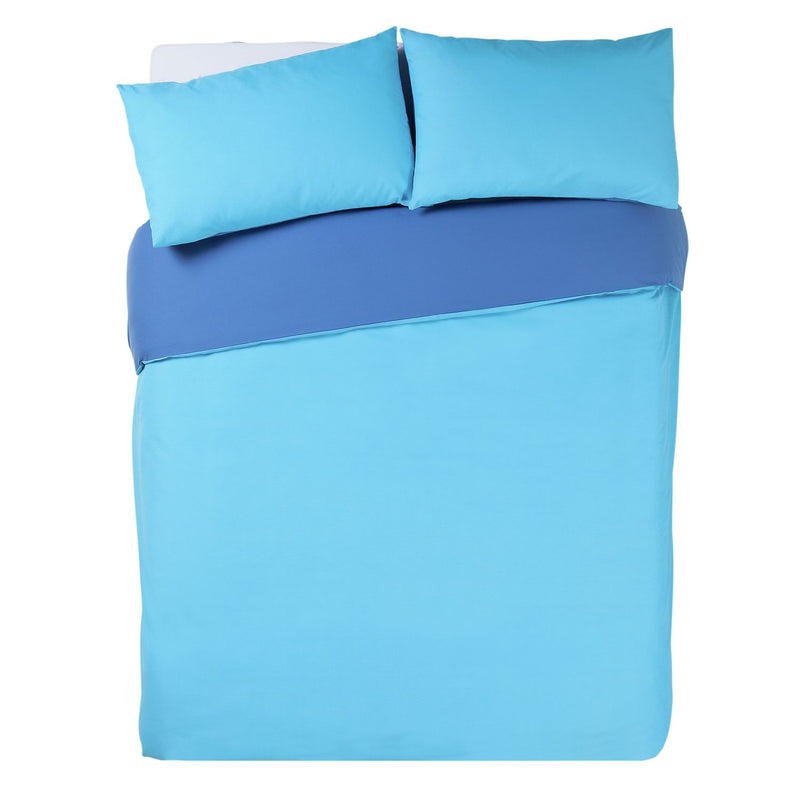 Habitat Polycotton Purple Reversible Bedding Set Single