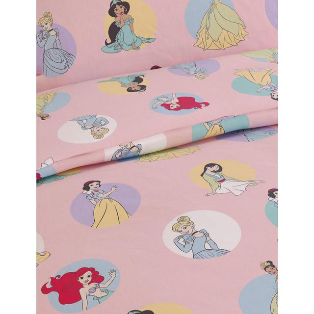 M&S Spotted Disney Princesses Bedset Single Pink Mix GOODS M&S   