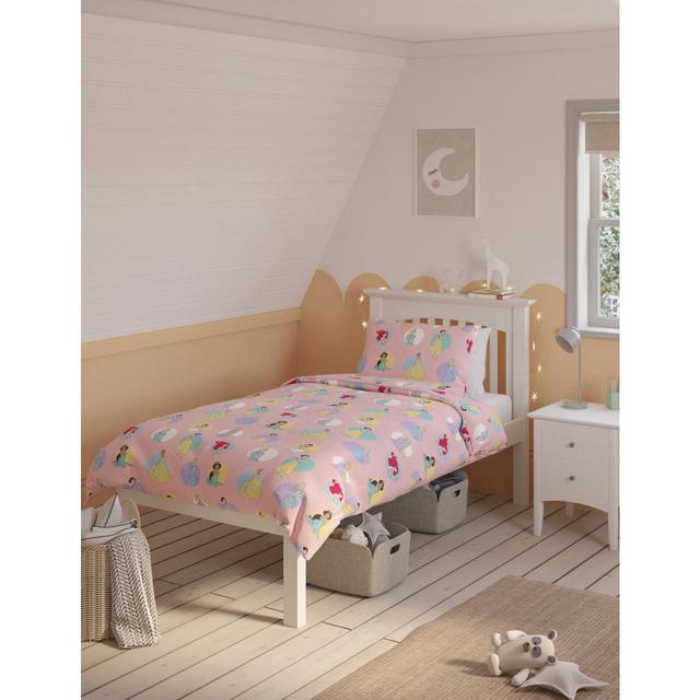 M&S Spotted Disney Princesses Bedset Single Pink Mix GOODS M&S   