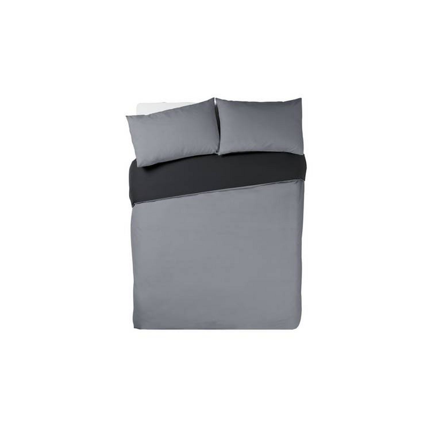 Habitat Polycotton Purple Reversible Bedding Set Single