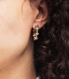 L'Atelier Nawbar 18kt gold diamond hoop earrings N93, UK version