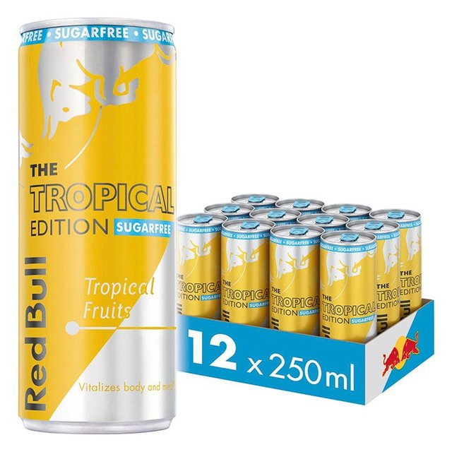 Red Bull Tropical Sugar Free   12 x 250ml