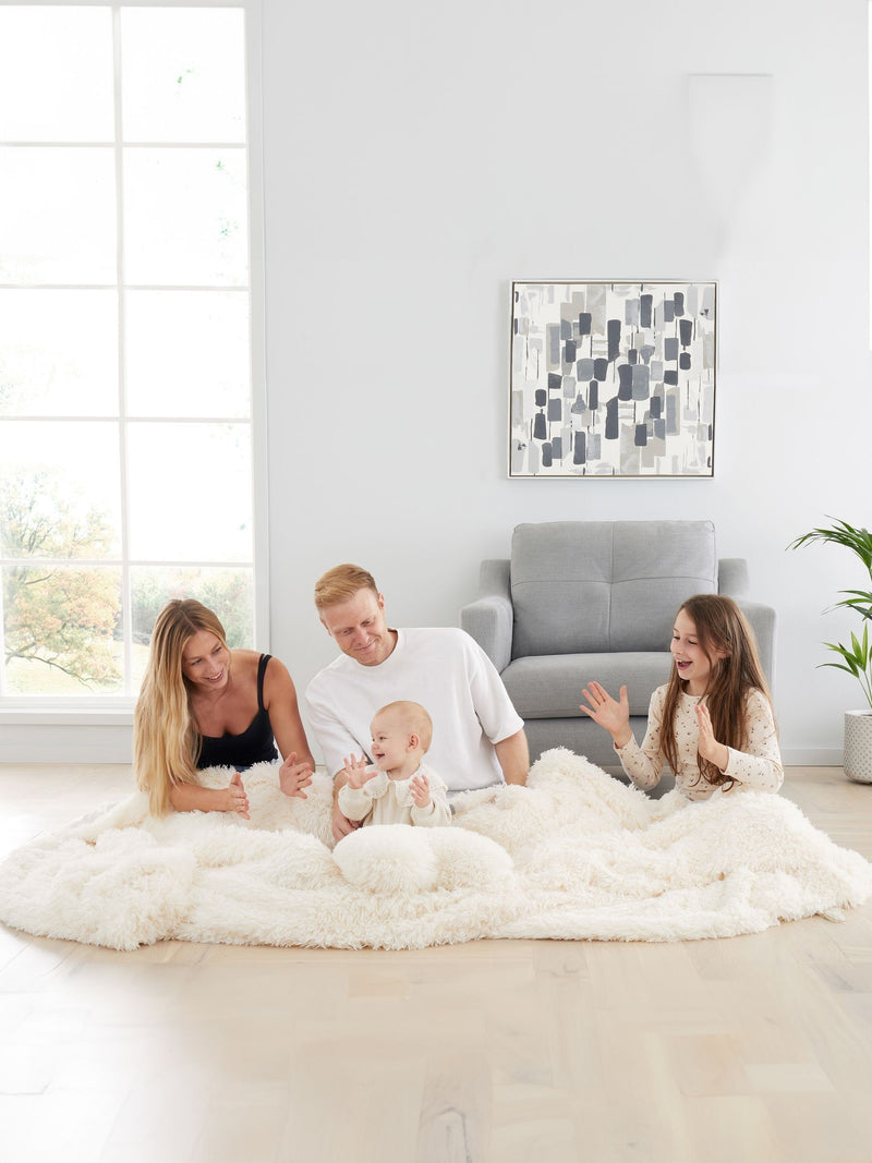 Catherine Lansfield Pink Extra Large Deep Pile Faux Fur Family Size Throw