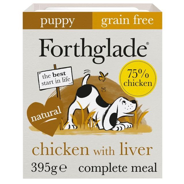 Forthglade Complete Puppy Grain Free Chicken with Liver Sweet Potato & Veg   395g