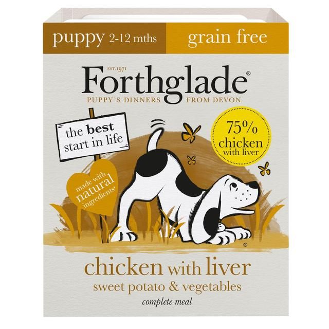 Forthglade Complete Puppy Grain Free Chicken with Liver Sweet Potato & Veg   395g GOODS M&S   