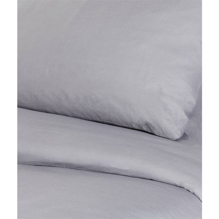 Habitat plain grey bedding set single, imported from the UK