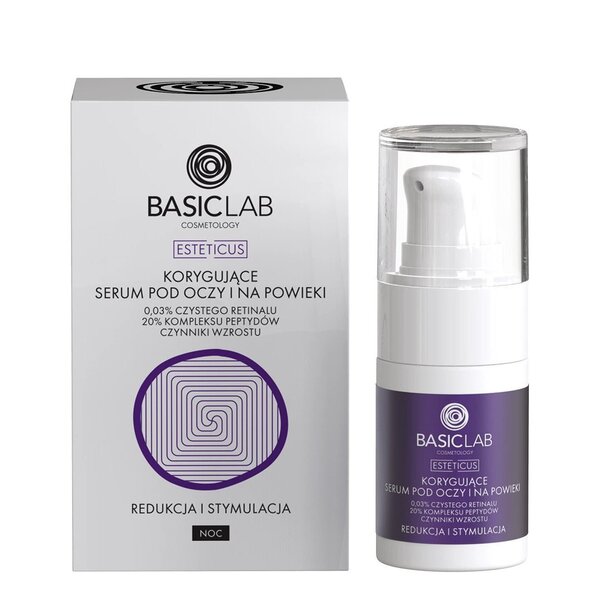 BasicLab eye serum with retinal and peptides 15ml (British brand)