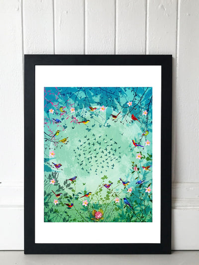 Next Fiona Watson Black Moon Garden Framed Print 48cm x 36cm- Buy online at McGrocer