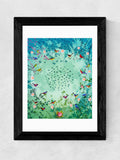 Fiona Watson Black Moon Garden framed print 48cm x 36cm - British product