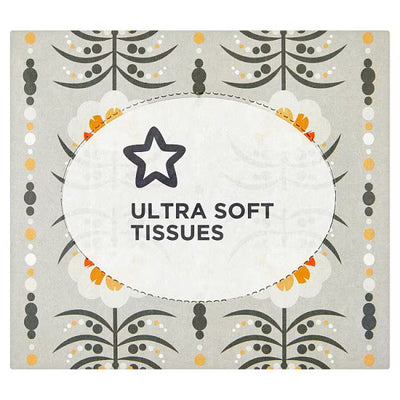 Superdrug Superdrug Retro Flower Cube Tissue 3ply 50 Sheets- Buy online at McGrocer