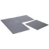 Opti interlocking floor mat set of 4 grey - British product