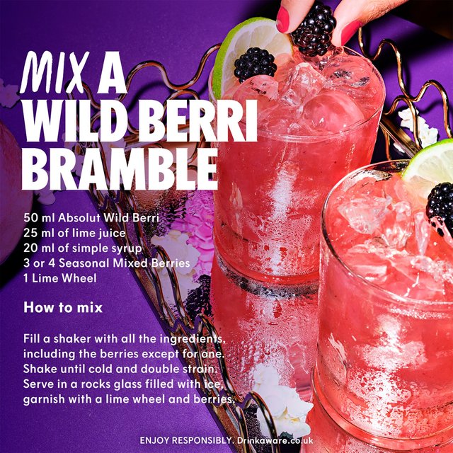 Absolut Wild Berri   70cl GOODS M&S   