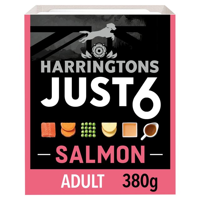 Harringtons Dog Just 6 Wet Salmon   8 x 380g GOODS M&S   