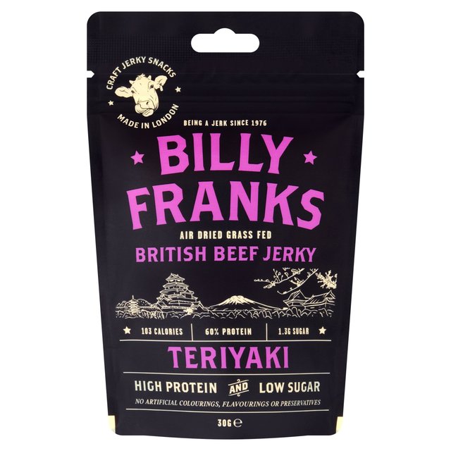 Billy Franks Teriyaki Beef Jerky   30g GOODS M&S   