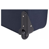 Soft 2 wheeled luggage set blue, imported from the UK