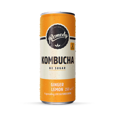 Holland & Barrett Remedy Ginger Lemon Kombucha 250ml- Buy online at McGrocer